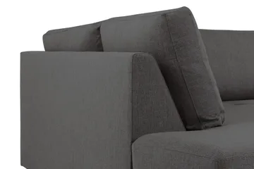 Crazy 4-sits Vänstervänd U-formad Small Soffa med Divan och Schäslong i Tyg - Mörkgrå - Möbler - Soffa - U-soffa