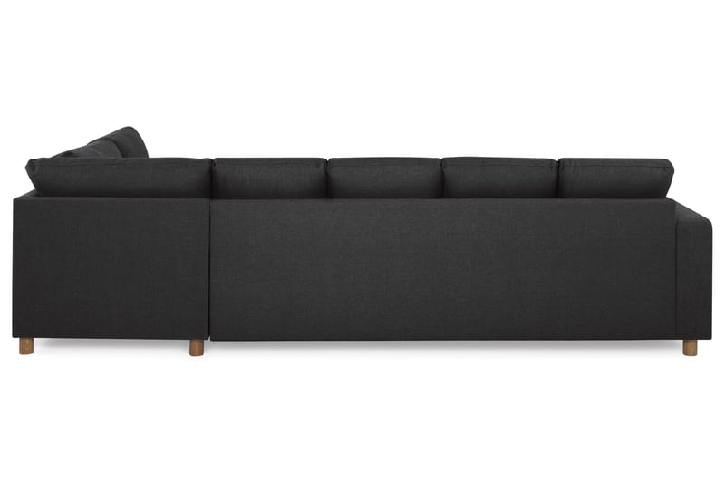 Crazy 5-sits Högervänd U-formad X-Large Soffa med Divan och Schäslong i Tyg - Antracit - Möbler - Soffa - U-soffa