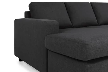 Crazy 5-sits Högervänd U-formad X-Large Soffa med Divan och Schäslong i Tyg - Antracit - Möbler - Soffa - U-soffa