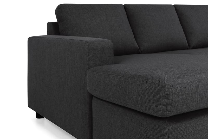Crazy 5-sits Högervänd U-formad X-Large Soffa med Divan och Schäslong i Tyg - Antracit - Möbler - Soffa - U-soffa