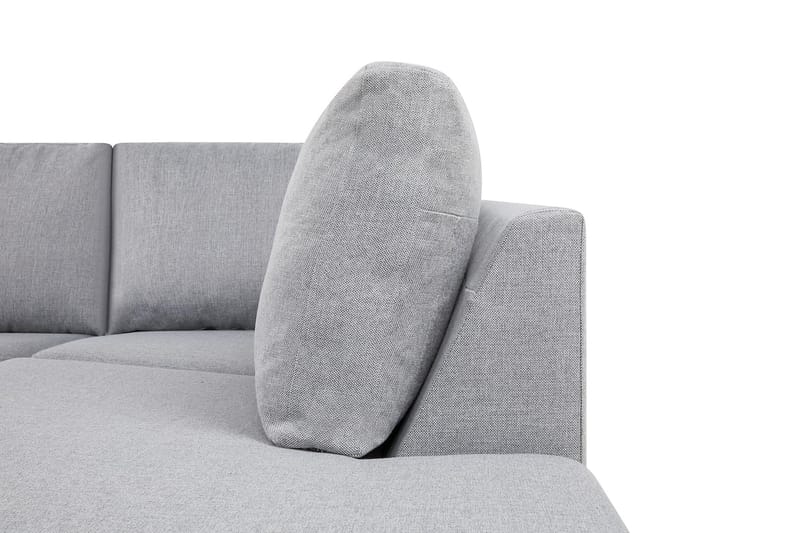 Crazy 5-sits Högervänd U-formad X-Large Soffa med Divan och Schäslong i Tyg - Grå - Möbler - Soffa - U-soffa