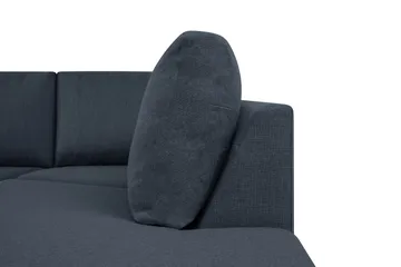 Crazy 5-sits Högervänd U-formad X-Large Soffa med Divan och Schäslong i Tyg - Mörkblå - Möbler - Soffa - U-soffa