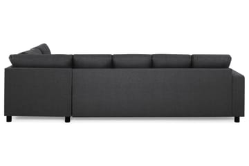 Crazy 5-sits Högervänd U-formad X-Large Soffa med Divan och Schäslong i Tyg - Mörkgrå - Möbler - Soffa - U-soffa