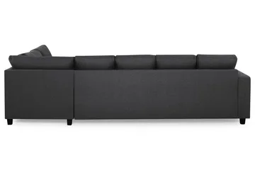 Crazy 5-sits Högervänd U-formad X-Large Soffa med Divan och Schäslong i Tyg - Mörkgrå - Möbler - Soffa - U-soffa