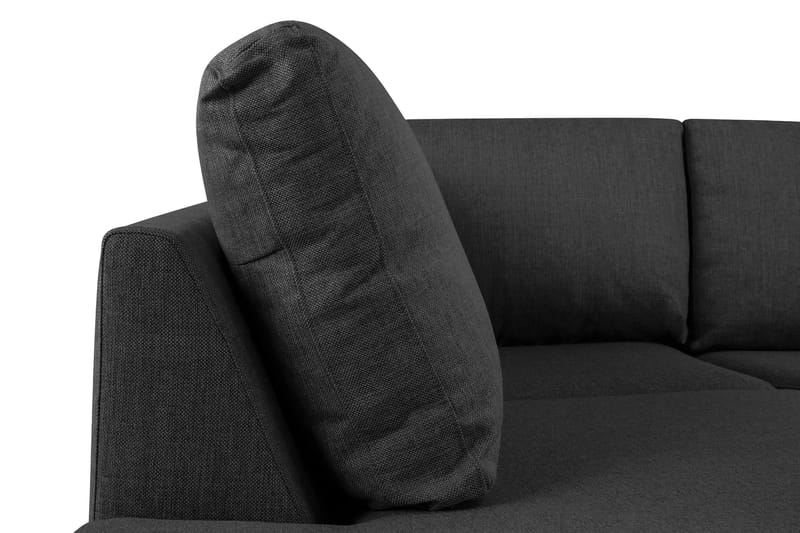 Crazy 5-sits U-formad Soffa med dubbelschäslong i Tyg - Antracit - Möbler - Soffa - U-soffa