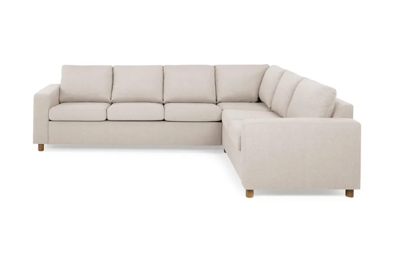 Crazy 5-sits Vändbar L-formad Large Hörnsoffa i Tyg - Beige - Möbler - Soffa - Hörnsoffa
