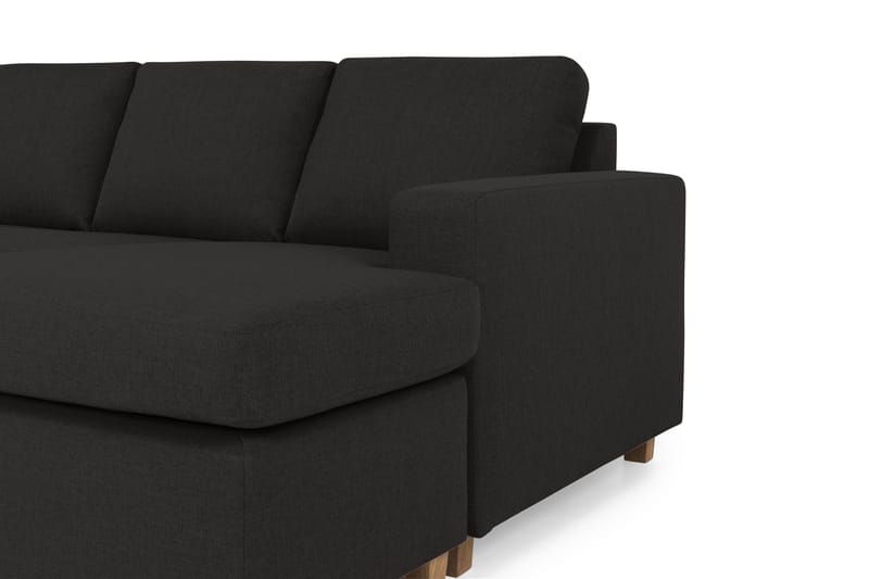 Crazy 5-sits Vänstervänd U-formad Soffa med Divan och Schäslong i Tyg - Antracit - Möbler - Soffa - U-soffa