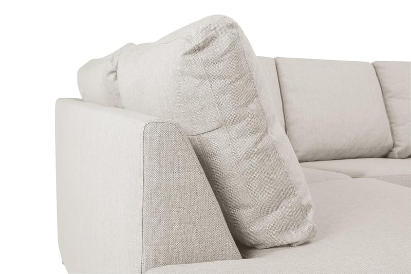 Crazy 5-sits Vänstervänd U-formad Soffa med Divan och Schäslong i Tyg - Beige - Möbler - Soffa - U-soffa