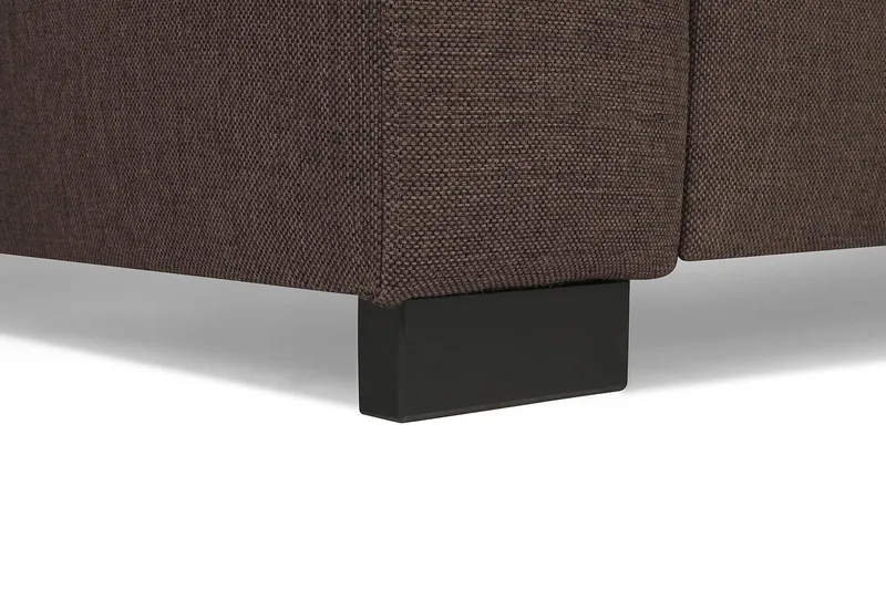 Crazy 5-sits Vänstervänd U-formad Soffa med Divan och Schäslong i Tyg - Brun - Möbler - Soffa - U-soffa