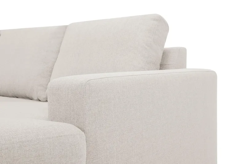 Crazy 5-sits Vänstervänd U-formad X-Large Soffa med Divan och Schäslong i Tyg - Beige - Möbler - Soffa - U-soffa