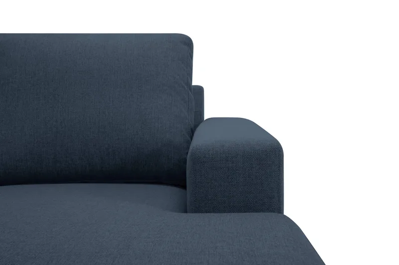 Crazy 5-sits Vänstervänd U-formad X-Large Soffa med Divan och Schäslong i Tyg - Mörkblå - Möbler - Soffa - U-soffa
