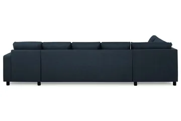 Crazy 5-sits Vänstervänd U-formad X-Large Soffa med Divan och Schäslong i Tyg - Mörkblå - Möbler - Soffa - U-soffa