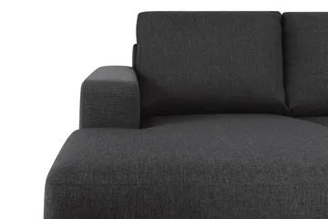 Crazy 6-sits Högervänd U-formad XX-Large Soffa med Divan och Schäslong i Tyg - Antracit - Möbler - Soffa - U-soffa