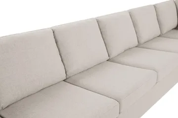 Crazy 6-sits Högervänd U-formad XX-Large Soffa med Divan och Schäslong i Tyg - Beige - Möbler - Soffa - U-soffa