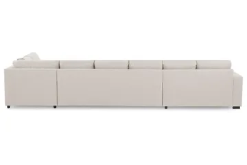 Crazy 6-sits Högervänd U-formad XX-Large Soffa med Divan och Schäslong i Tyg - Beige - Möbler - Soffa - U-soffa