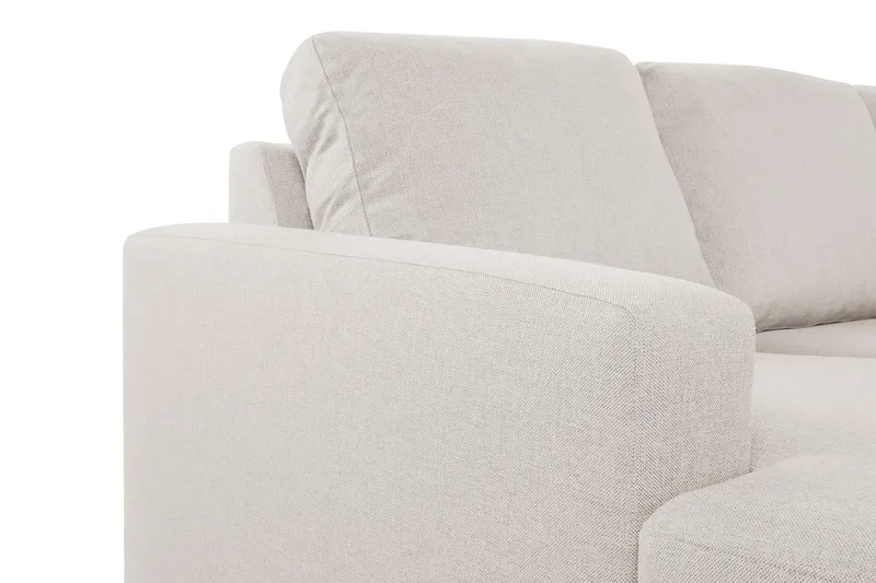 Crazy 6-sits Högervänd U-formad XX-Large Soffa med Divan och Schäslong i Tyg - Beige - Möbler - Soffa - U-soffa