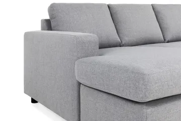 Crazy 6-sits Högervänd U-formad XX-Large Soffa med Divan och Schäslong i Tyg - Grå - Möbler - Soffa - U-soffa