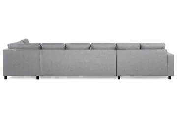 Crazy 6-sits Högervänd U-formad XX-Large Soffa med Divan och Schäslong i Tyg - Grå - Möbler - Soffa - U-soffa