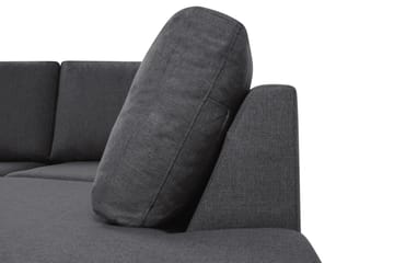 Crazy 6-sits Högervänd U-formad XX-Large Soffa med Divan och Schäslong i Tyg - Mörkgrå - Möbler - Soffa - U-soffa