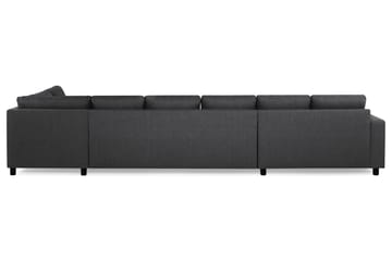 Crazy 6-sits Högervänd U-formad XX-Large Soffa med Divan och Schäslong i Tyg - Mörkgrå - Möbler - Soffa - U-soffa