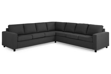Crazy 6-sits Vändbar L-formad X-Large Hörnsoffa i Tyg - Antracit - Möbler - Soffa - Hörnsoffa