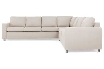 Crazy 6-sits Vändbar L-formad X-Large Hörnsoffa i Tyg - Beige - Möbler - Soffa - Hörnsoffa