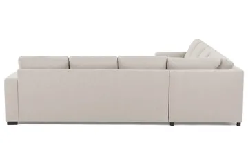 Crazy 6-sits Vändbar L-formad X-Large Hörnsoffa i Tyg - Beige - Möbler - Soffa - Hörnsoffa