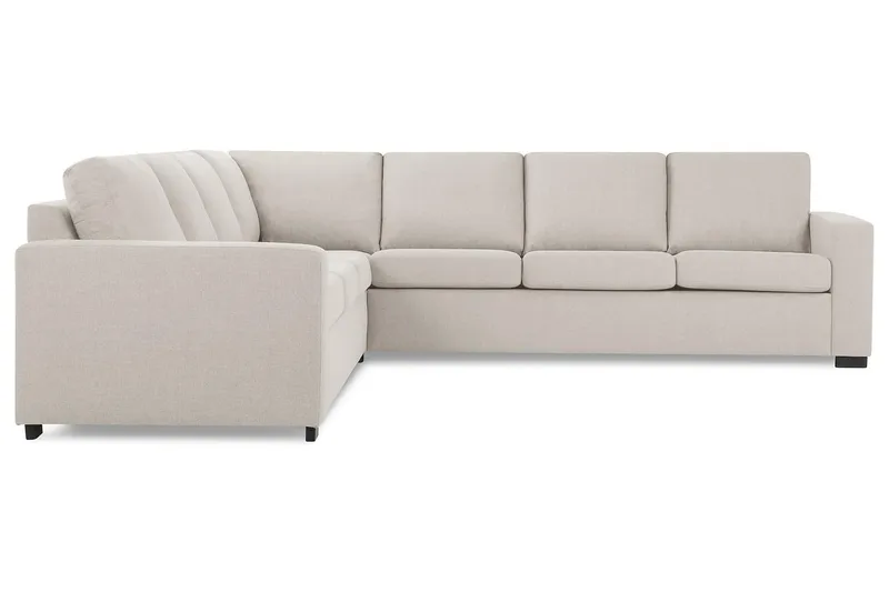 Crazy 6-sits Vändbar L-formad X-Large Hörnsoffa i Tyg - Beige - Möbler - Soffa - Hörnsoffa