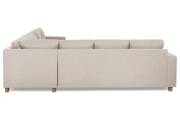 Crazy 6-sits Vändbar L-formad X-Large Hörnsoffa i Tyg - Beige - Möbler - Soffa - Hörnsoffa