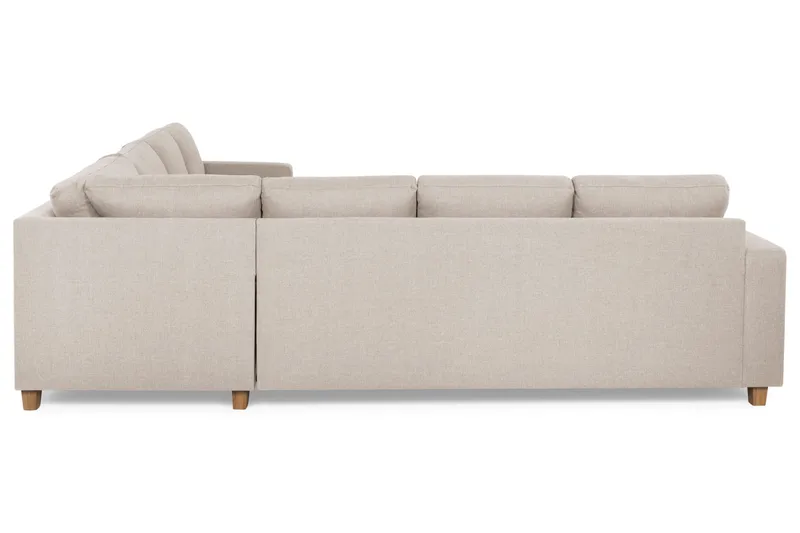 Crazy 6-sits Vändbar L-formad X-Large Hörnsoffa i Tyg - Beige - Möbler - Soffa - Hörnsoffa
