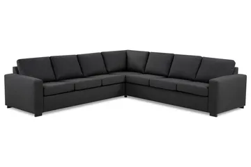 Crazy 6-sits Vändbar L-formad X-Large Hörnsoffa i Tyg - Mörkgrå - Möbler - Soffa - Hörnsoffa