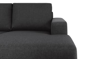 Crazy 6-sits Vänstervänd U-formad XX-Large Soffa med Divan och Schäslong i Tyg - Antracit - Möbler - Soffa - U-soffa