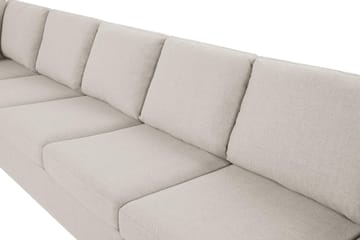 Crazy 6-sits Vänstervänd U-formad XX-Large Soffa med Divan och Schäslong i Tyg - Beige - Möbler - Soffa - U-soffa