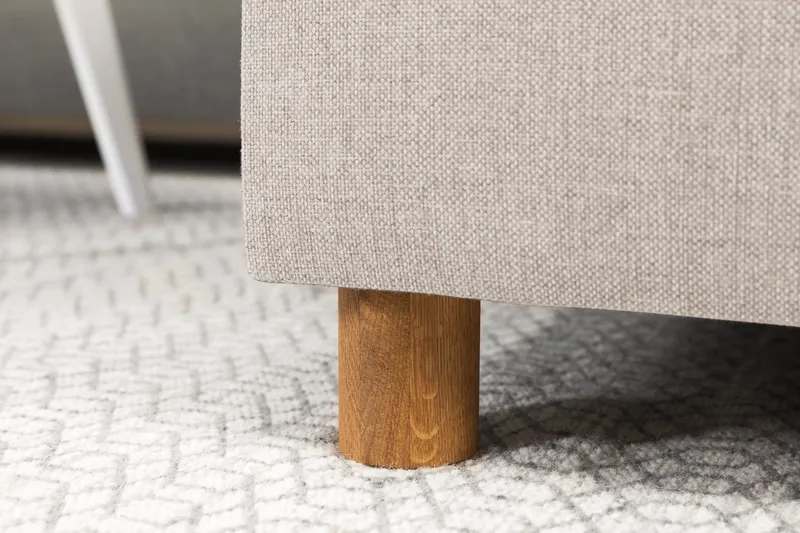 Crazy 6-sits Vänstervänd U-formad XX-Large Soffa med Divan och Schäslong i Tyg - Beige - Möbler - Soffa - U-soffa