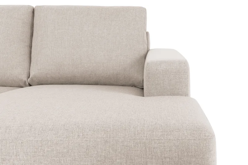 Crazy 6-sits Vänstervänd U-formad XX-Large Soffa med Divan och Schäslong i Tyg - Beige - Möbler - Soffa - U-soffa