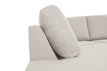 Crazy 6-sits Vänstervänd U-formad XX-Large Soffa med Divan och Schäslong i Tyg - Beige - Möbler - Soffa - U-soffa