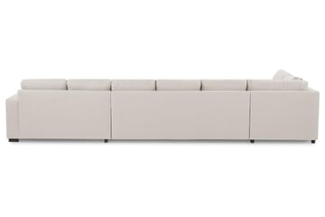 Crazy 6-sits Vänstervänd U-formad XX-Large Soffa med Divan och Schäslong i Tyg - Beige - Möbler - Soffa - U-soffa