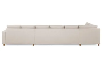 Crazy 6-sits Vänstervänd U-formad XX-Large Soffa med Divan och Schäslong i Tyg - Beige - Möbler - Soffa - U-soffa