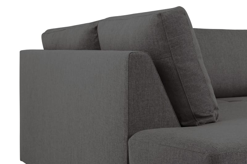 Crazy 6-sits Vänstervänd U-formad XX-Large Soffa med Divan och Schäslong i Tyg - Mörkgrå - Möbler - Soffa - U-soffa