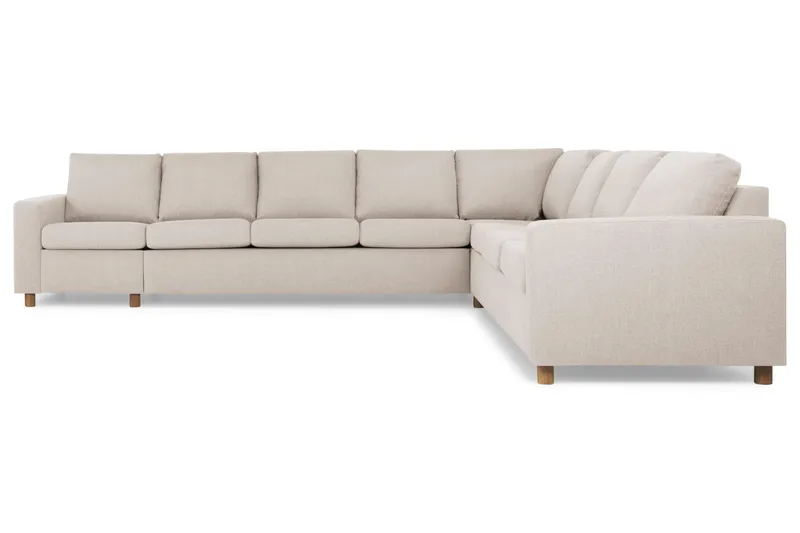 Crazy 7-sits Vändbar L-formad XX-Large Hörnsoffa i Tyg - Beige - Möbler - Soffa - Hörnsoffa