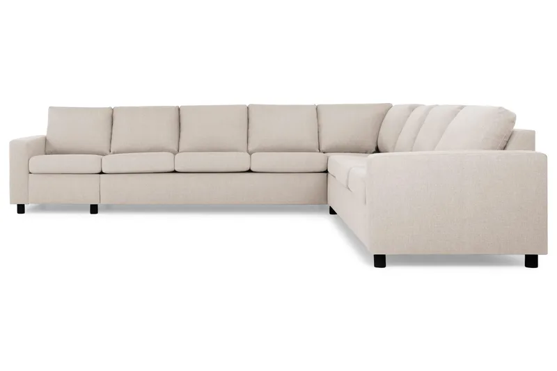 Crazy 7-sits Vändbar L-formad XX-Large Hörnsoffa i Tyg - Beige - Möbler - Soffa - Hörnsoffa