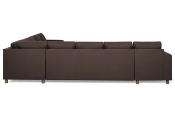 Crazy 7-sits Vändbar L-formad XX-Large Hörnsoffa i Tyg - Brun - Möbler - Soffa - Hörnsoffa