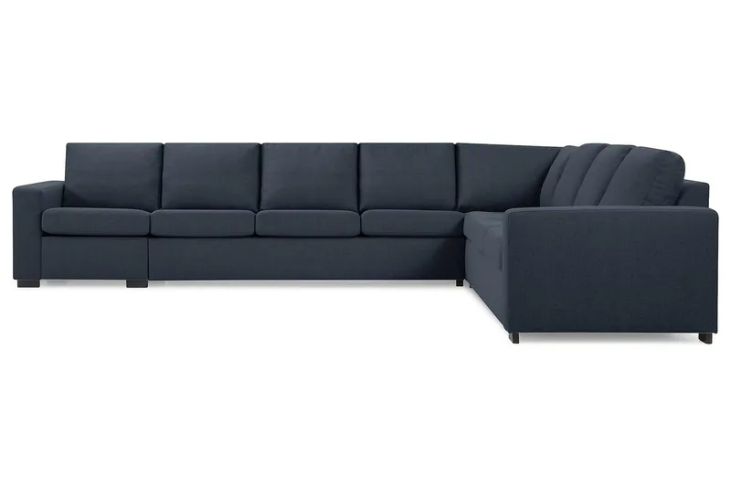 Crazy 7-sits Vändbar L-formad XX-Large Hörnsoffa i Tyg - Mörkblå - Möbler - Soffa - Hörnsoffa