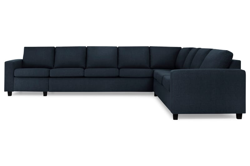Crazy 7-sits Vändbar L-formad XX-Large Hörnsoffa i Tyg - Mörkblå - Möbler - Soffa - Hörnsoffa