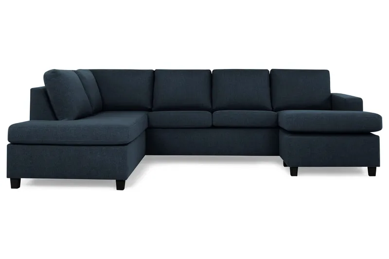 Crazy U-soffa Large Divan Höger, Mörkblå