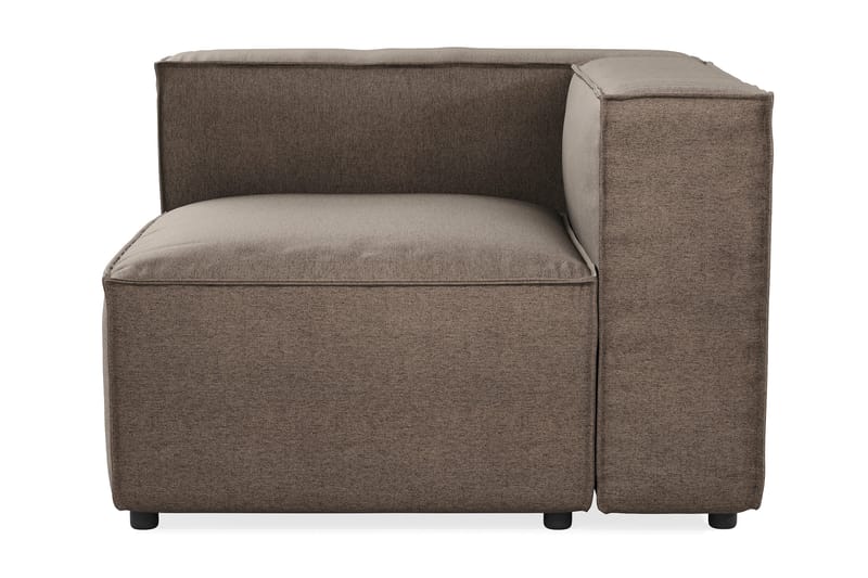 Cubo 2-sits Vänstermodul i Tyg 120 cm bred - Grå - Möbler - Soffa - Modulsoffor - Övriga moduler till modulsoffa