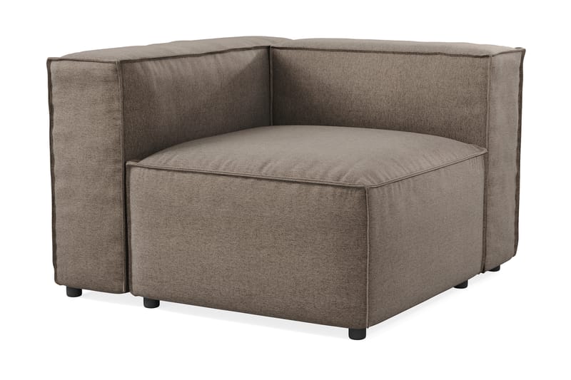 Cubo 2-sits Vänstermodul i Tyg 120 cm bred - Grå - Möbler - Soffa - 2 sits soffa