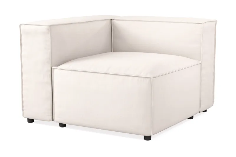 Cubo 2-sits Vänstermodul i Tyg 120 cm bred - Ljusbeige - Möbler - Soffa - 2 sits soffa