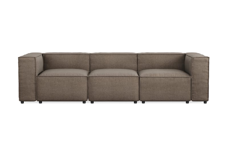Cubo 4-sits Djup Modulsoffa i Tyg - Grå - Möbler - Soffa - 3 sits soffa