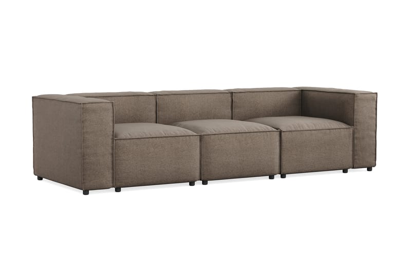 Cubo 4-sits Djup Modulsoffa i Tyg - Grå - Möbler - Soffa - 3 sits soffa